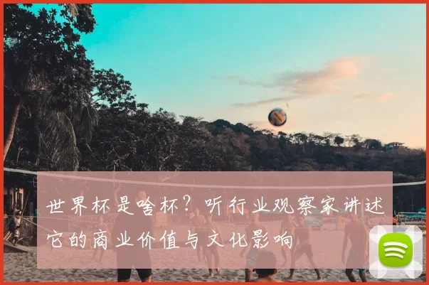 世界杯是啥杯？听行业观察家讲述它的商业价值与文化影响