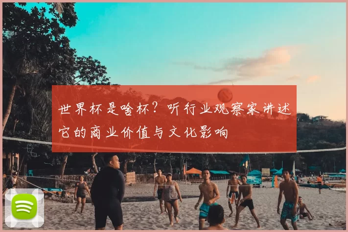 世界杯是啥杯？听行业观察家讲述它的商业价值与文化影响